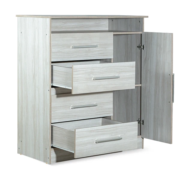 Cómoda Cajonera con estante Tv Máximo color Marfil 2