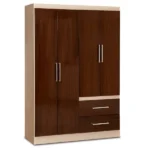 Ropero Placard Máximo 4 Puertas Chocolate Maple