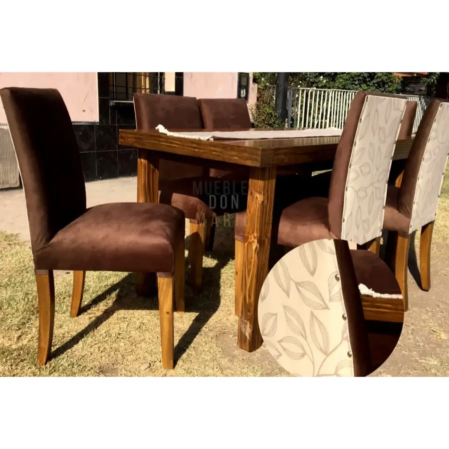 Juego De Comedor Modelo Daniela Con 6 Sillas Muebles Tucuman