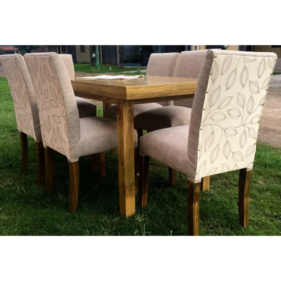 Juego De Comedor Modelo Daniela Con 6 Sillas Muebles Tucuman