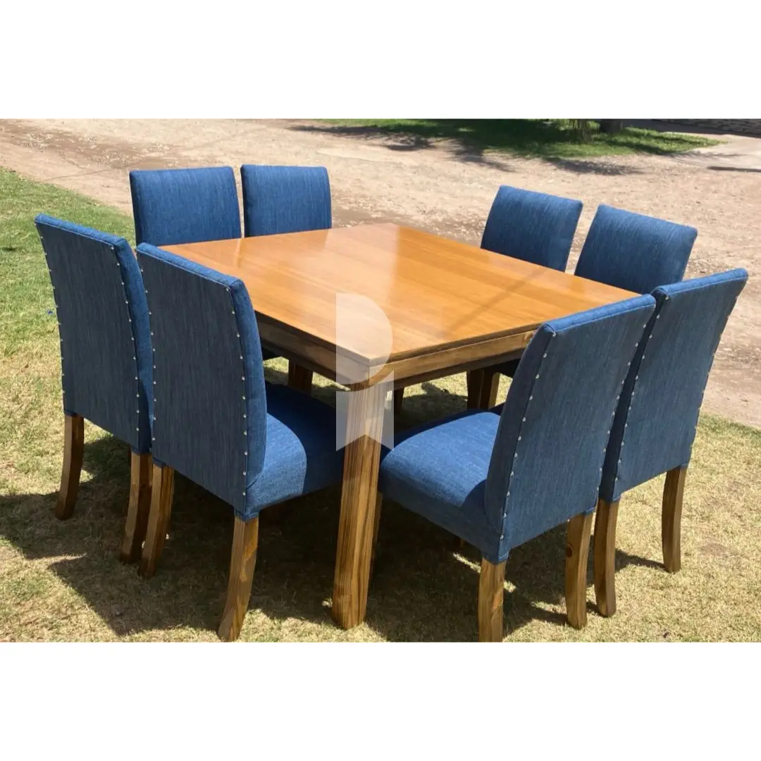 Juego De Comedor Modelo Daniela Con 8 Sillas (Mesa Cuadrada) Muebles