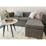 sillon eureka con puff 3 cuerpos gris