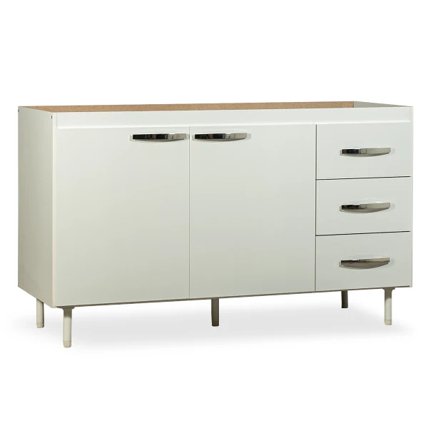 Bajo mesada Máximo Acapulco140 cm Blanco